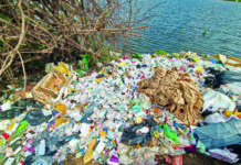 पकड़ा गया झील में 4 बोरी कचरा डालने वाला