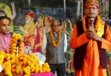 शुक्रताल में पं. त्रिपाठी ने किया काव्य पाठ