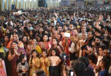 श्रीमद् भागवत कथा में शामिल हुए मंत्री इन्दर सिंह परमार
