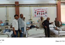 अभी तक हुआ 108 यूनिट रक्तदान