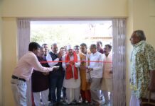 भूतेश्वर मंदिर प्रांगण हुआ मंगल भवन से सुसज्जित