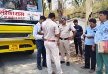 सागर : यात्री बसों की चैकिंग लगातार जारी