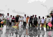 शहीद मधुकर शाह के समाधि स्थल पर स्वच्छता अभियान