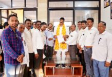 पंचायत सचिव संगठन मिला केबीनेट मंत्री से